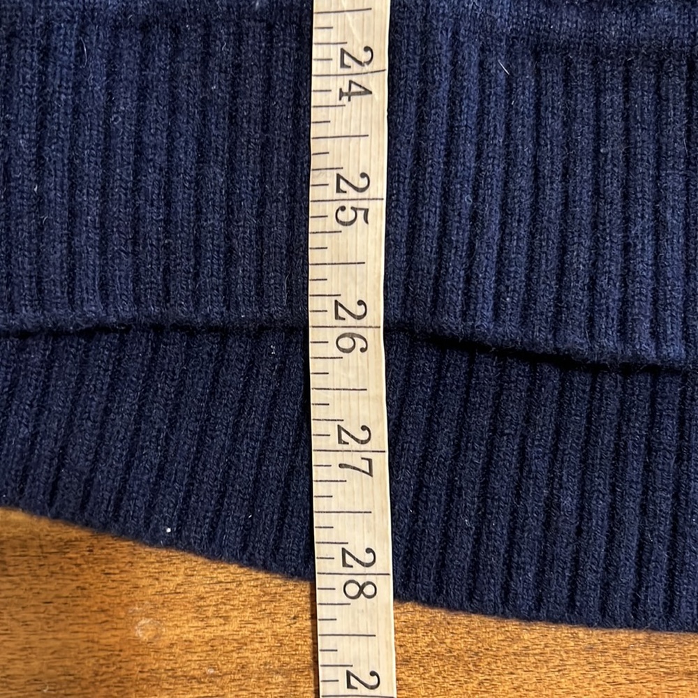 Athleta Navy Wool/Cashmere Relaxed Fit Pullover Sweater Size XXS - Picture 9 of 12